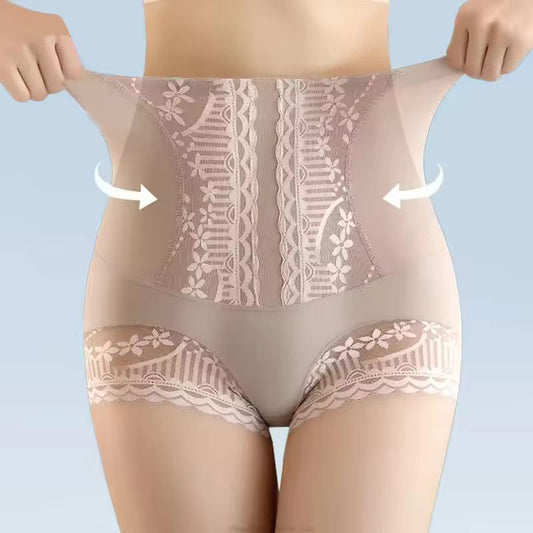 Summer Ice Silk Slimming Panties for Women Postpartum High Waist Shaping Panties Tummy Control Hip Lift Panty Body Shaper Pants