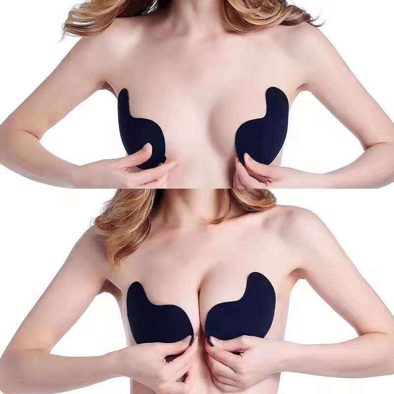 Invisible Push Up Bra Backless Strapless Bra Seamless Front Closure Underwear Self-Adhesive Bralette Women's Sticky Lingerie